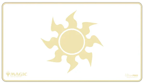 Mana 8 - Stitched Edge Playmat - Plains for Magic: The Gathering