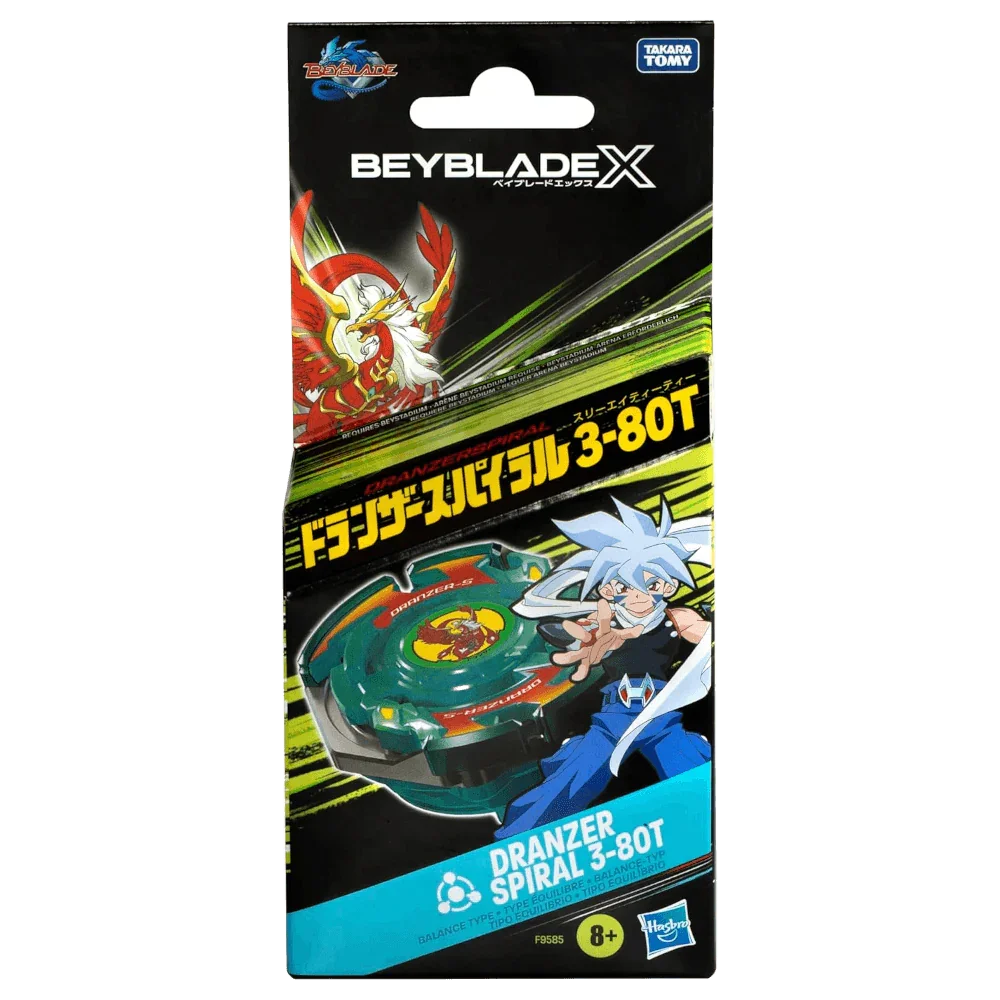 Beyblade X - Anniversary X-Over Top and Launcher - Dranzer Spiral 3-80T