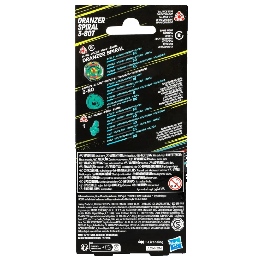 Beyblade X - Anniversary X-Over Top and Launcher - Dranzer Spiral 3-80T