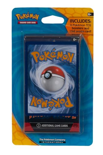 Pokemon TCG: 3 Booster Packs & 1 Random Foil | Includes 3 Blister Packs of Random Cards & 1 Individually Packed Holofoil Promo Card, 097712556710