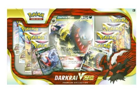 Pokemon TCG VSTAR Premium Collection Box w/Sleeves - 8 Packs Promo Cards (Darkrai VSTAR)