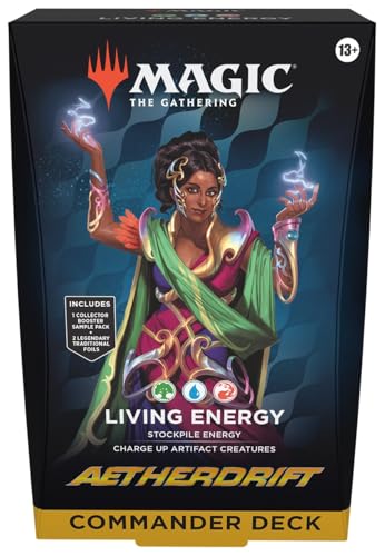 Magic The Gathering Aetherdrift Commander Deck Living Energy Green/Blue/RED (SD1)