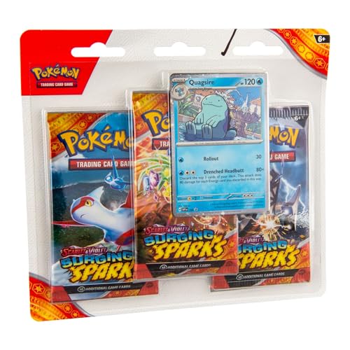Pokemon TCG: Scarlet & Violet - Surging Sparks 3-Pack Blister - Quagsire