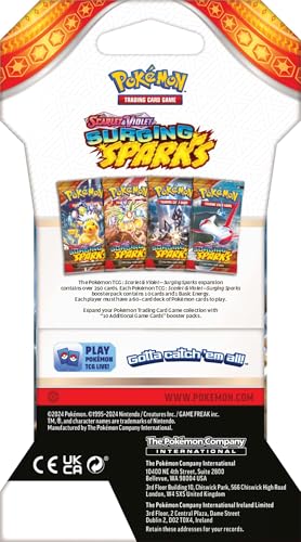 Pokemon TCG Surging Spark – Single Booster Pack – Pack Art May Vary - 10 Cards