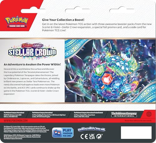 Pokemon TCG: Scarlet & Violet—Stellar Crown Three-Booster Blister Latias