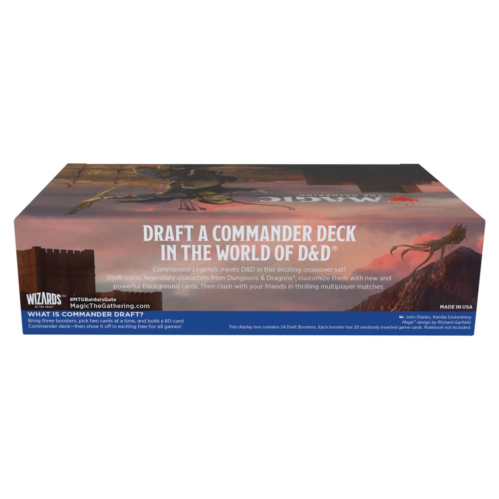 Magic: The Gathering Commander Legends: Battle for Baldur’s Gate Draft Booster Box | 24 Packs (480 Magic Cards)