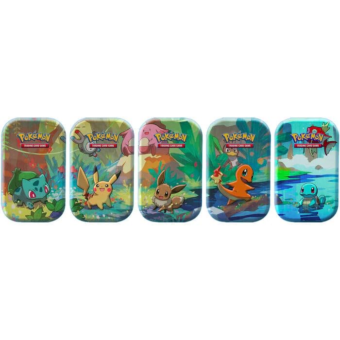 Pokemon TCG: Kanto Friends Mini Tin Display Box (10 Tins)