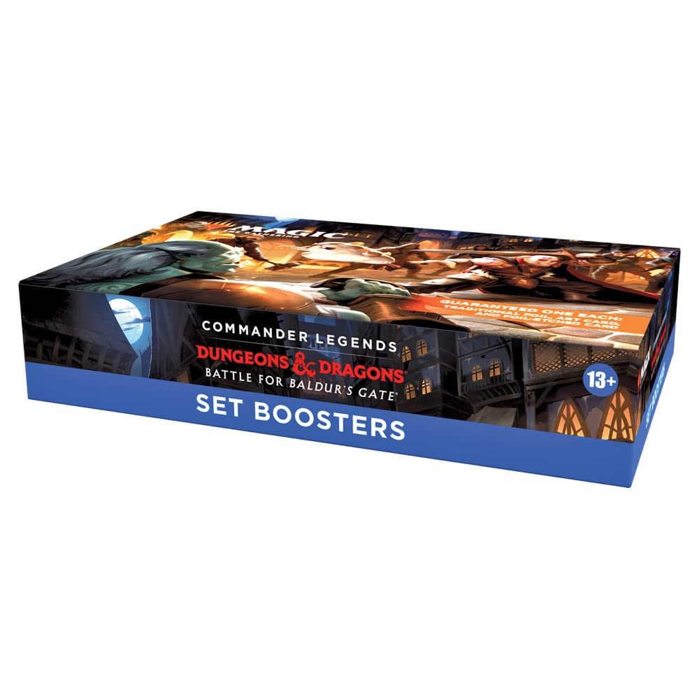 Magic: The Gathering Commander Legends: Battle for Baldur’s Gate Set Booster Box | 18 Packs (270 Magic Cards)