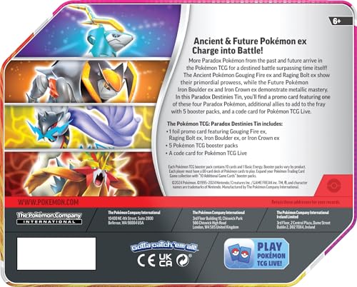 Pokemon TCG Paradox Destinies Tin