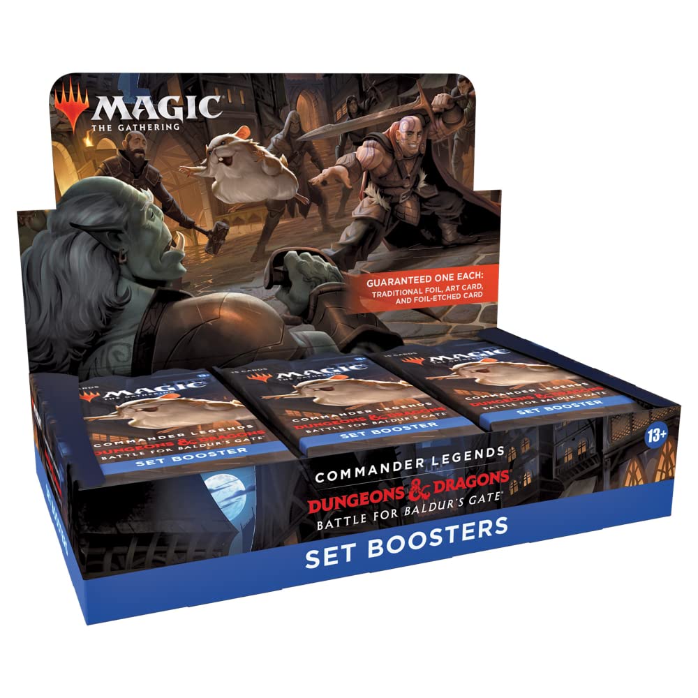 Magic: The Gathering Commander Legends: Battle for Baldur’s Gate Set Booster Box | 18 Packs (270 Magic Cards)