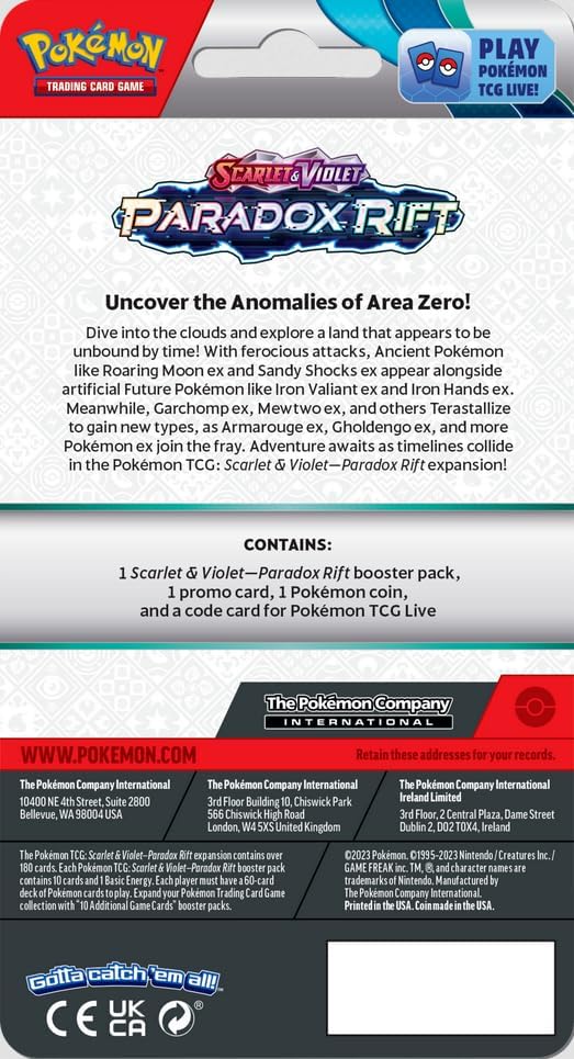 Pokemon TCG: Scarlet & Violet - Paradox Rift Checklane Blister Pack (Pineco)