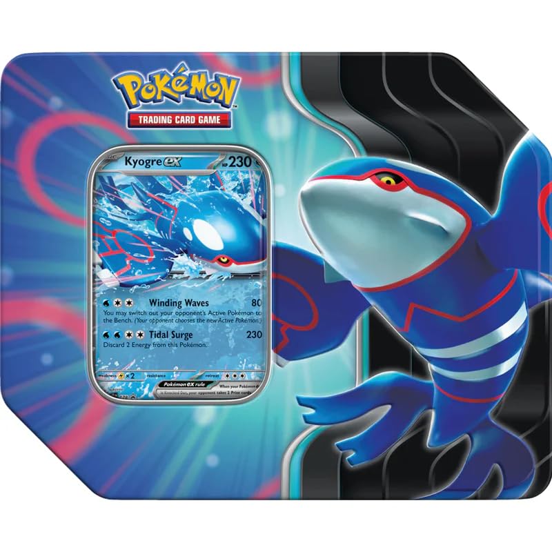 Pokemon TCG: Scarlet & Violet Azure Legends Tin - Kyogre ex (5 Packs)