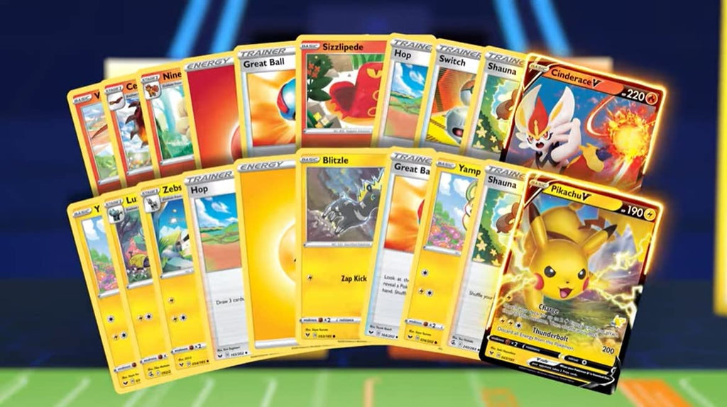 Pokemon Battle Academy 2022 - Pikachu & Cinderace Decks - Complete 60 Cards Each - Includes Online Code for Virtual Copy
