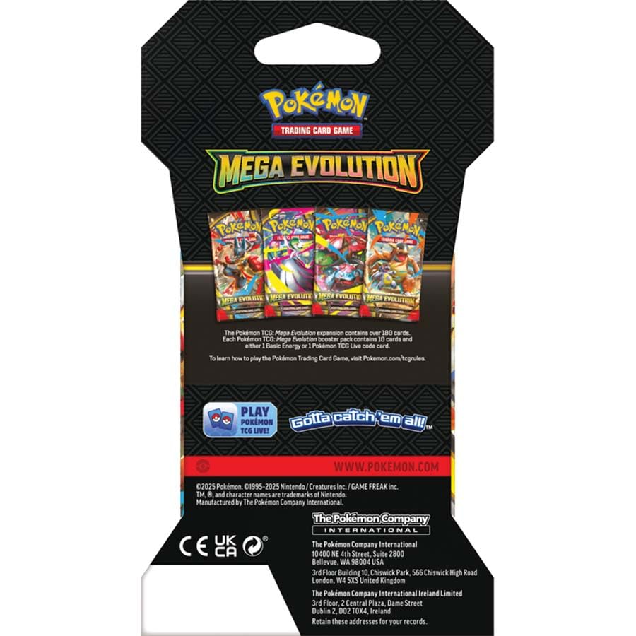 Pokemon TCG: Mega Evolution Booster Pack Lot - 8 Packs