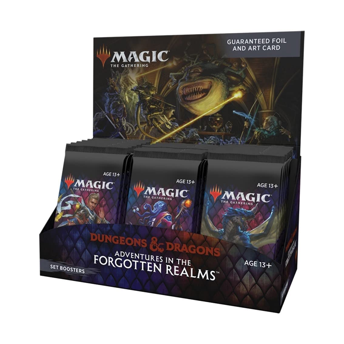 Magic: The Gathering Adventures in the Forgotten Realms Set Booster Box | 30 Packs (360 Magic Cards), Black