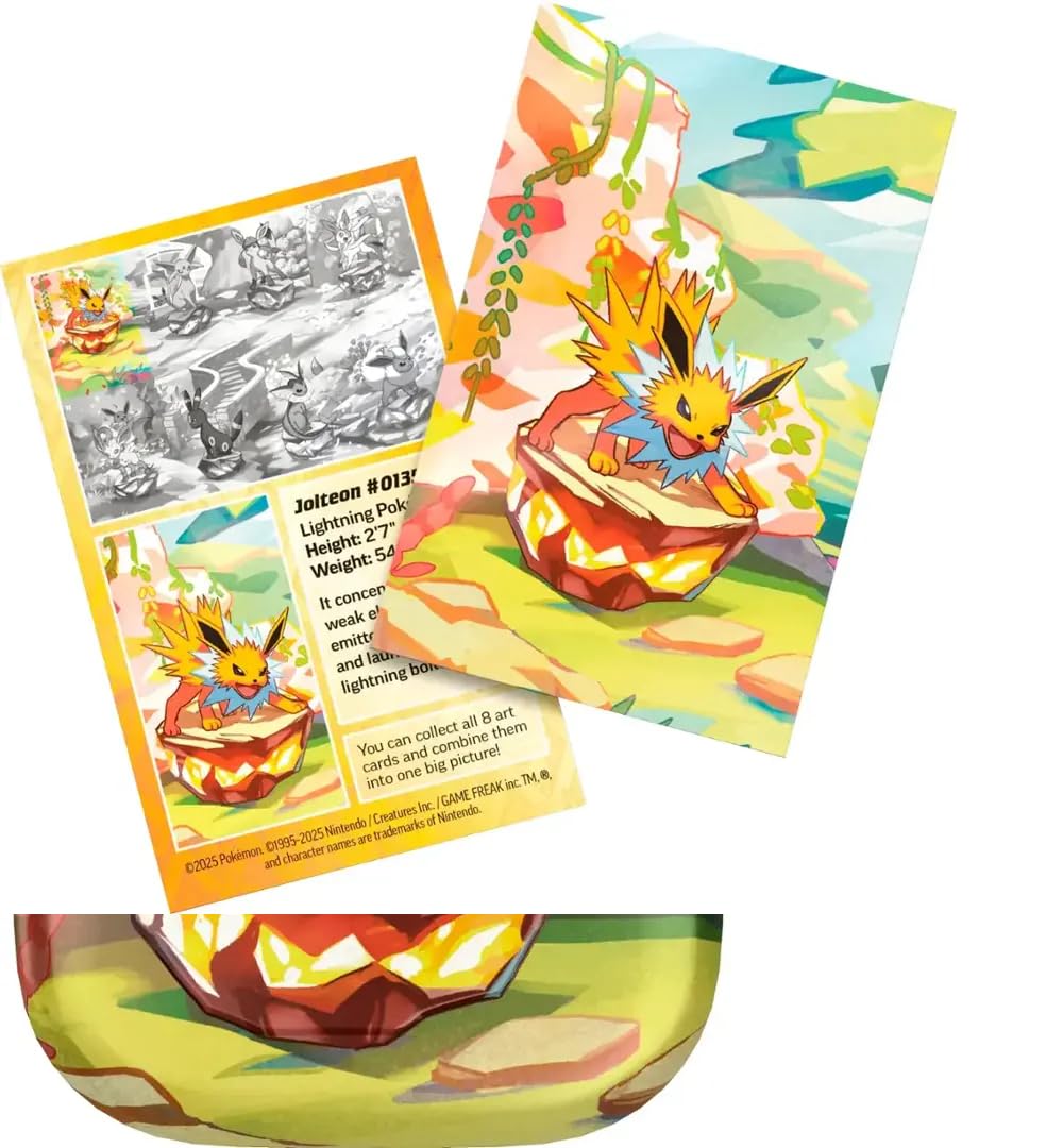 Pokemon TCG Scarlet & Violet 8.5 Prismatic Evolutions Mini Tin - 1 Random Art