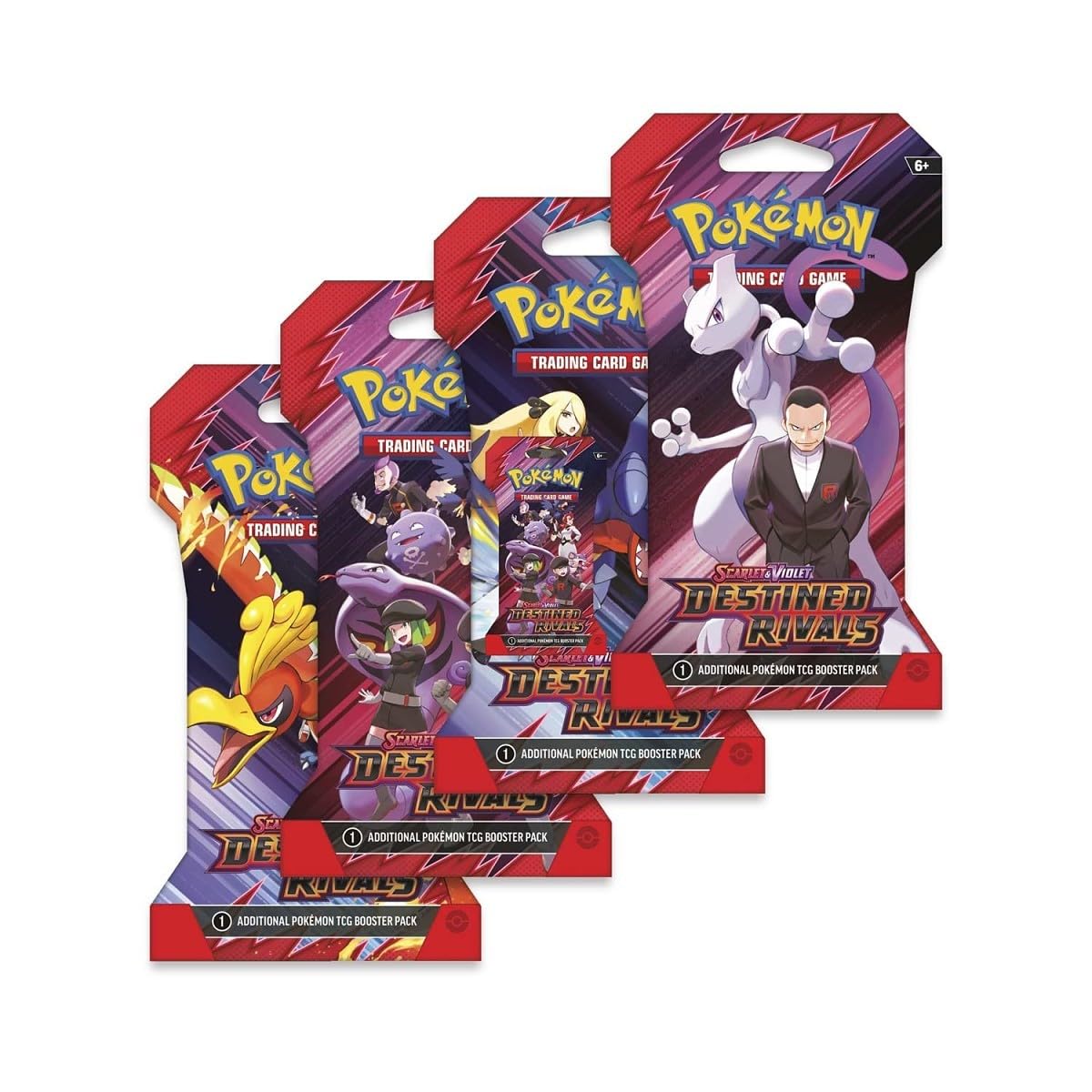 Pokemon TCG - Scarlet & Violet: Destined Rivals - 8 Booster Pack Lot - 80 Cards