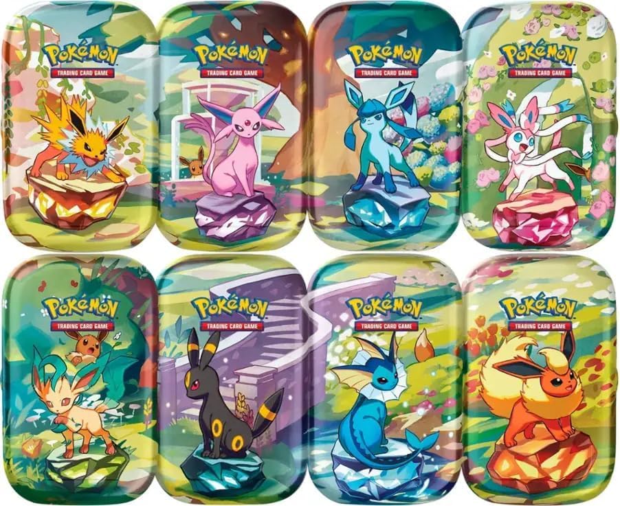 Pokemon TCG Scarlet & Violet 8.5 Prismatic Evolutions Mini Tin - 1 Random Art