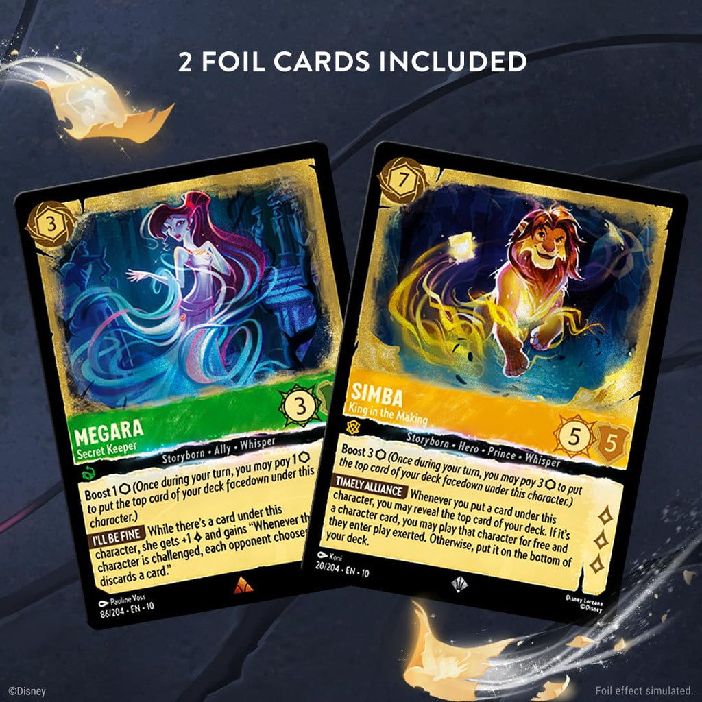 Ravensburger Disney Lorcana TCG: Whispers in The Well Assorted Single Booster Pack (12 Cards) - Collectible Trading Cards - Ideal for Disney Fans & TCG Players - Ages 8+