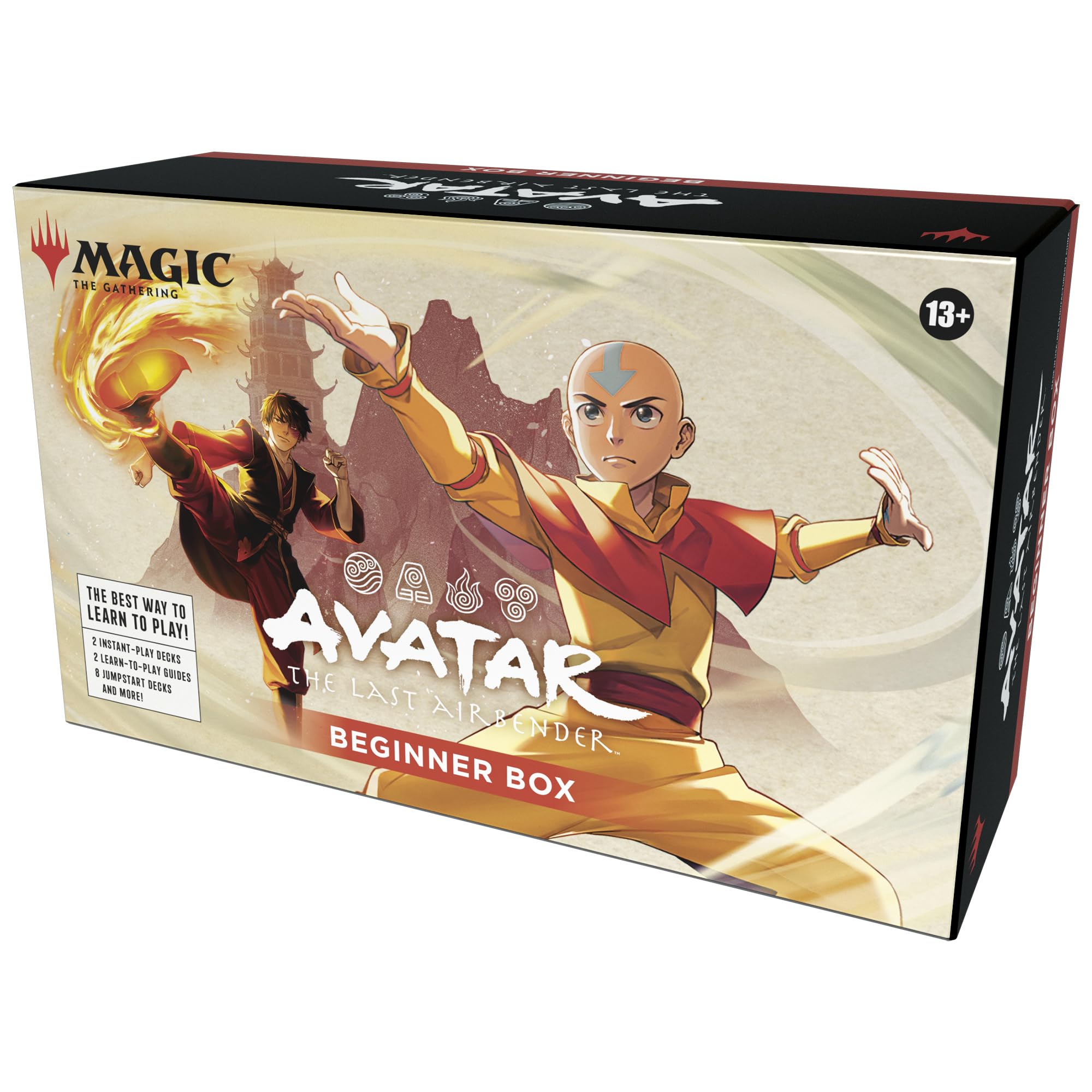 Magic: The Gathering | Avatar: The Last Airbender Beginner Box | 2-Player Card Game | Includes 2 Tutorial Decks, 8 Themed Half-Decks, 2 Playboards, 2 Spindowns, and More