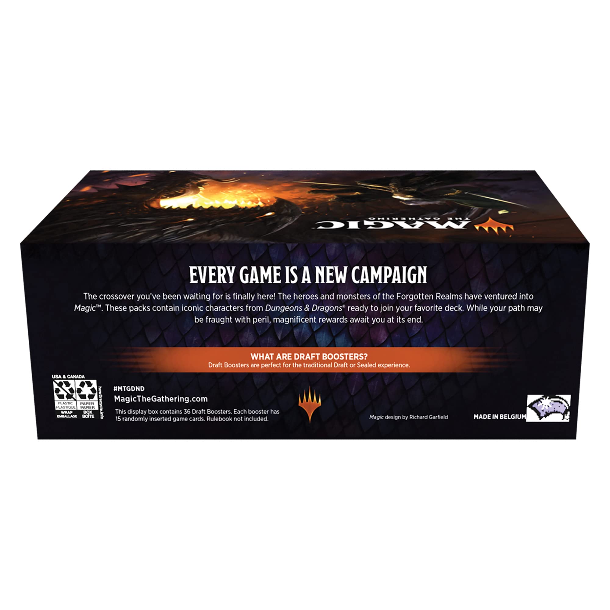 Magic: The Gathering Adventures in the Forgotten Realms Draft Booster Box | 36 Packs (540 Magic Cards)