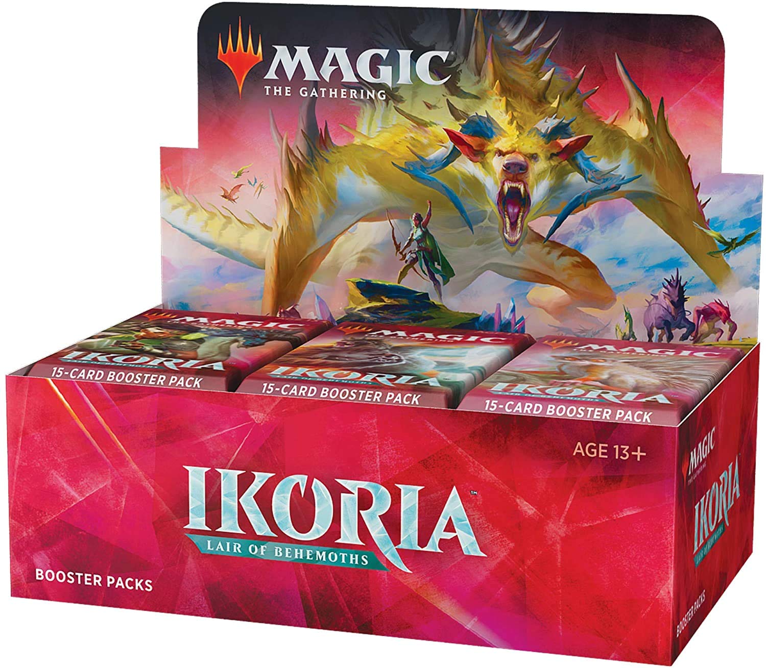 Magic: The Gathering Ikoria: Lair of Behemoths Draft Booster Box | 36 Draft Booster Packs (540 Cards + Box Topper) | Factory Sealed
