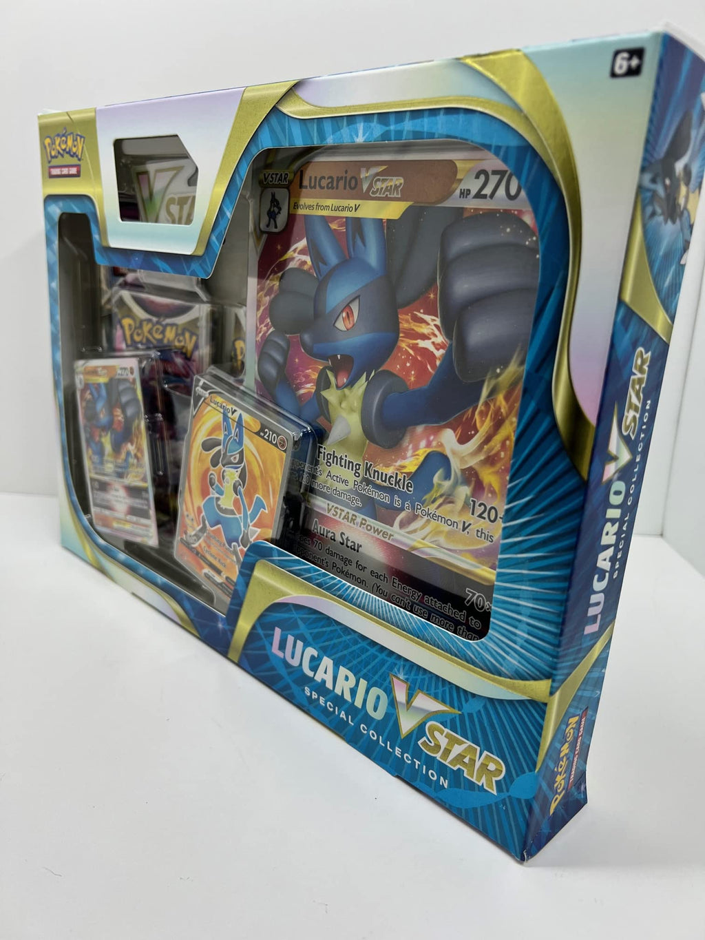 Pokemon TCG: Lucario VSTAR Special Collection Box - 4 Packs