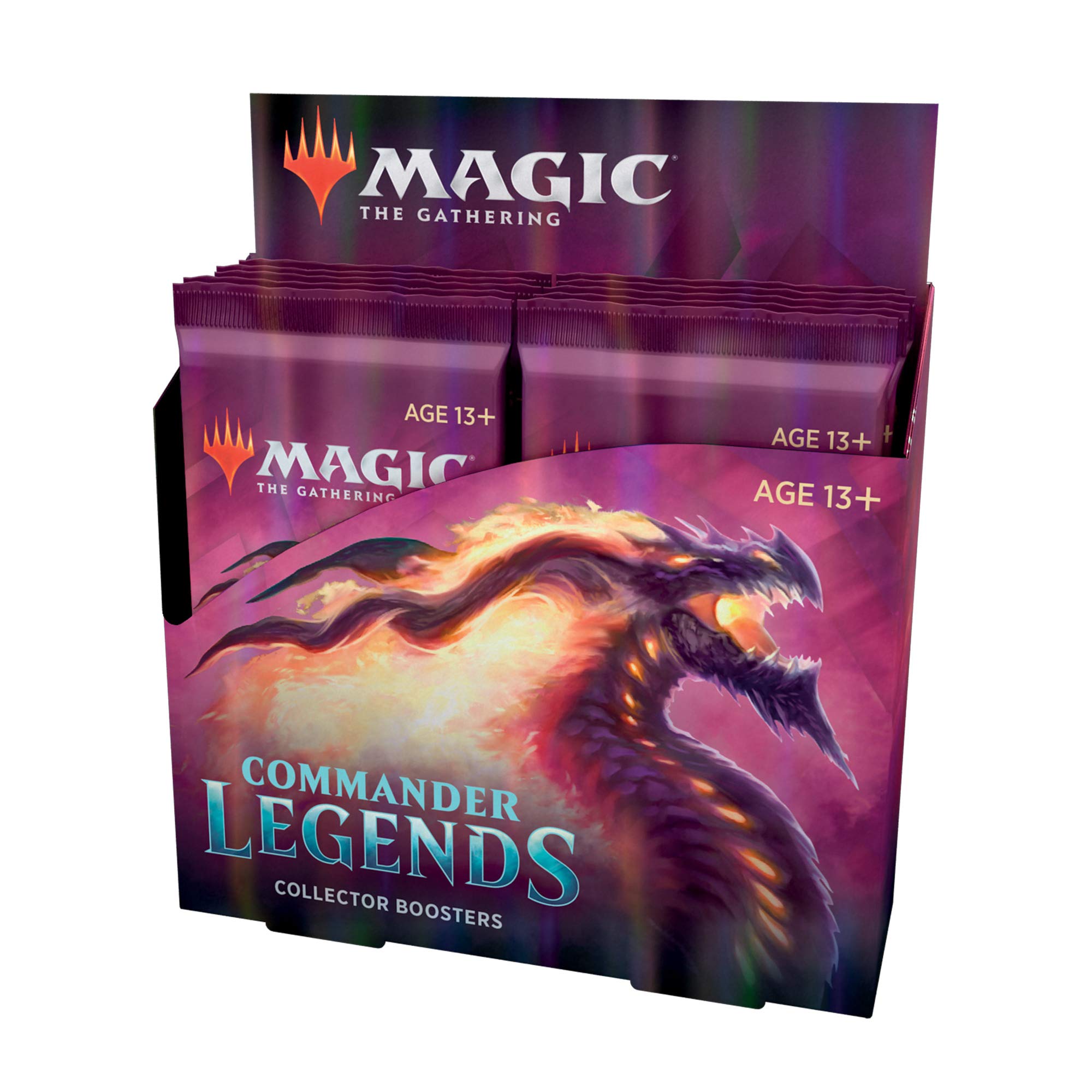 Magic: The Gathering Commander Legends Collector Booster Box | 12 Booster Packs (180 Cards) | 60 Legends | 156 Foils | Min. 24 Extended-Art Cards