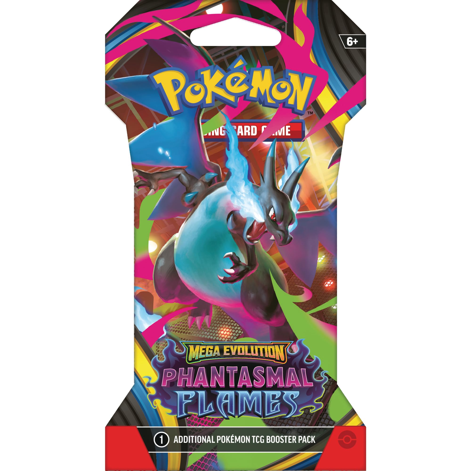 Pokemon TCG: Mega Evolution Phantasmal Flames Sleeved Booster Pack - 10 Cards