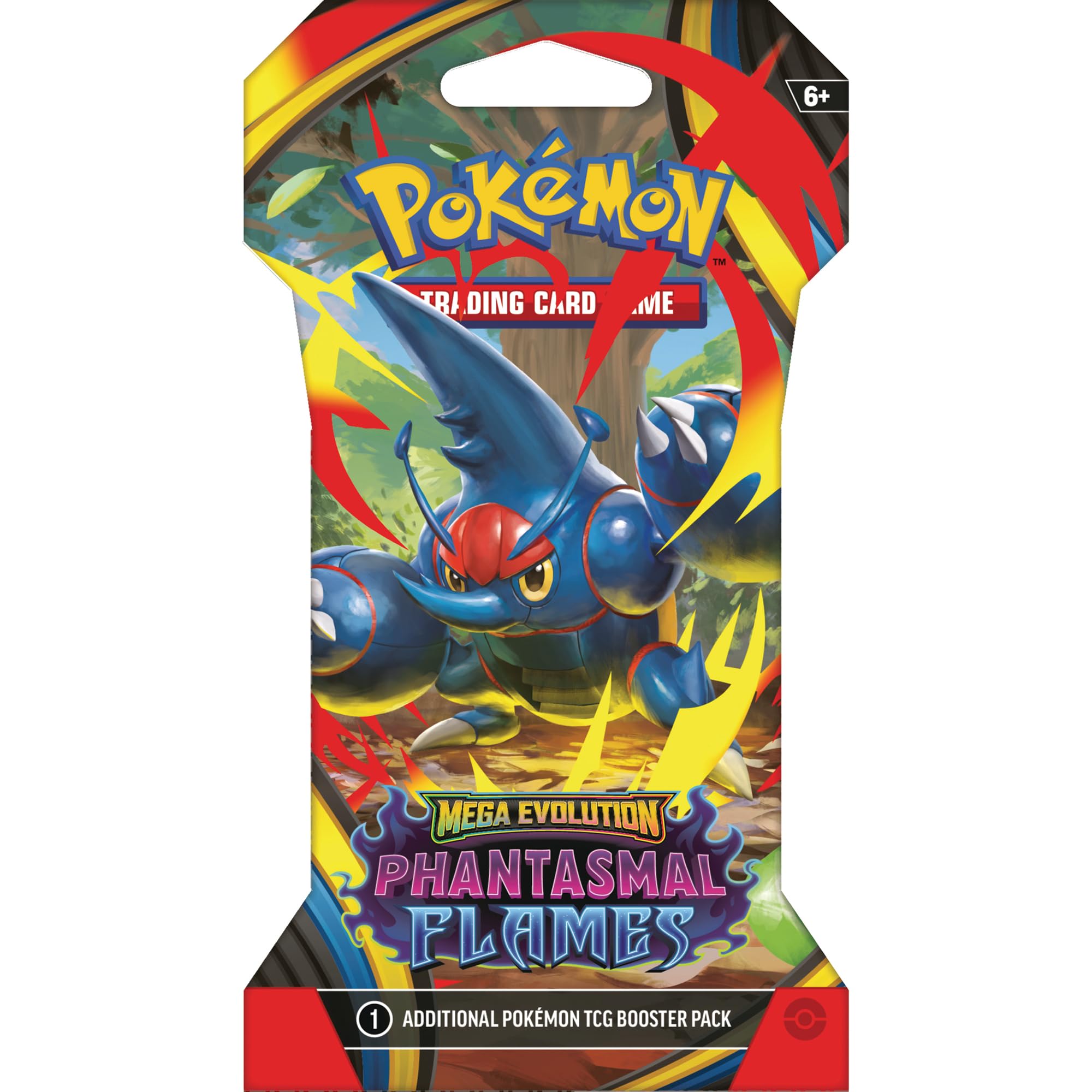 Pokemon TCG: Mega Evolution Phantasmal Flames Sleeved Booster Pack - 10 Cards