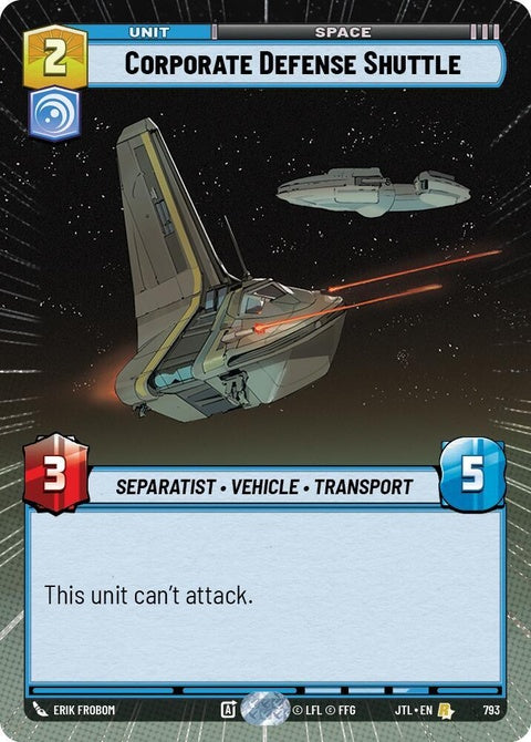 Corporate Defense Shuttle (793) - Hyperspace Foil