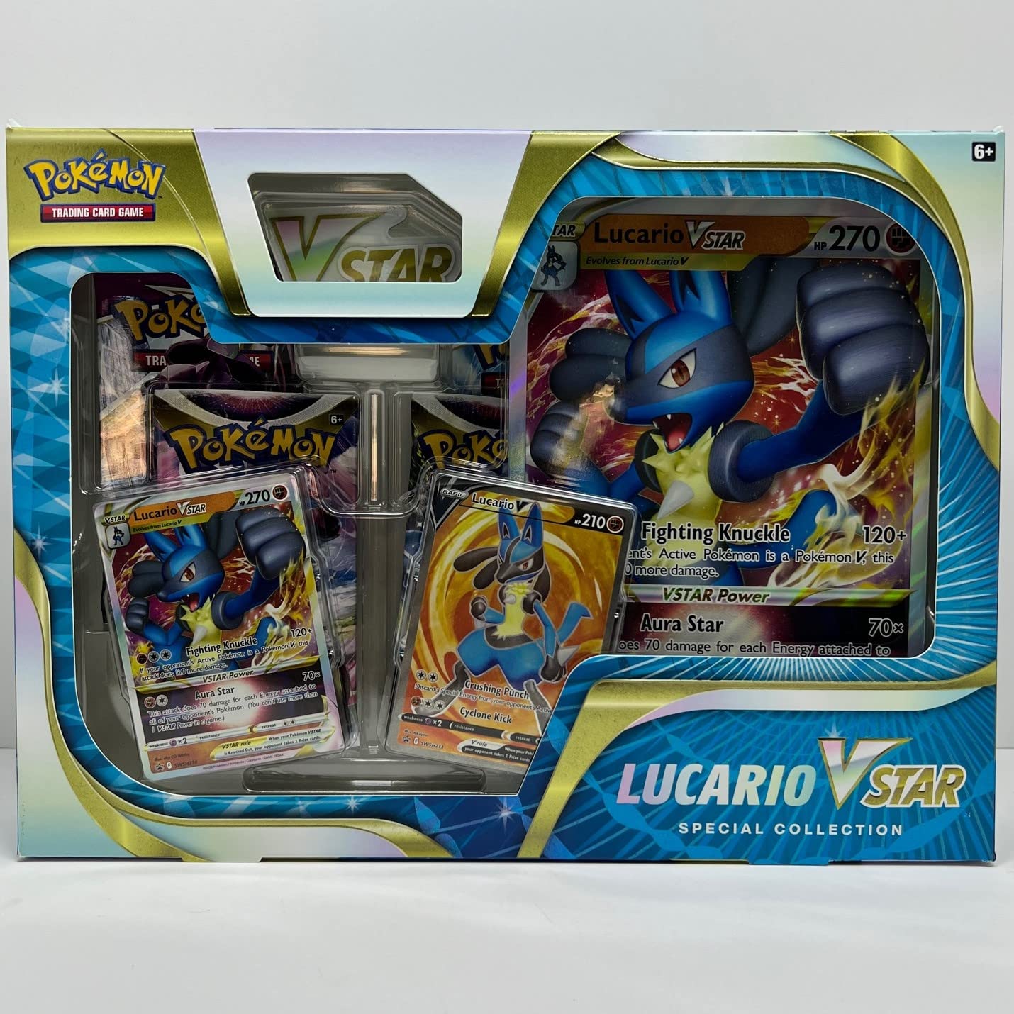 Pokemon TCG: Lucario VSTAR Special Collection Box - 4 Packs