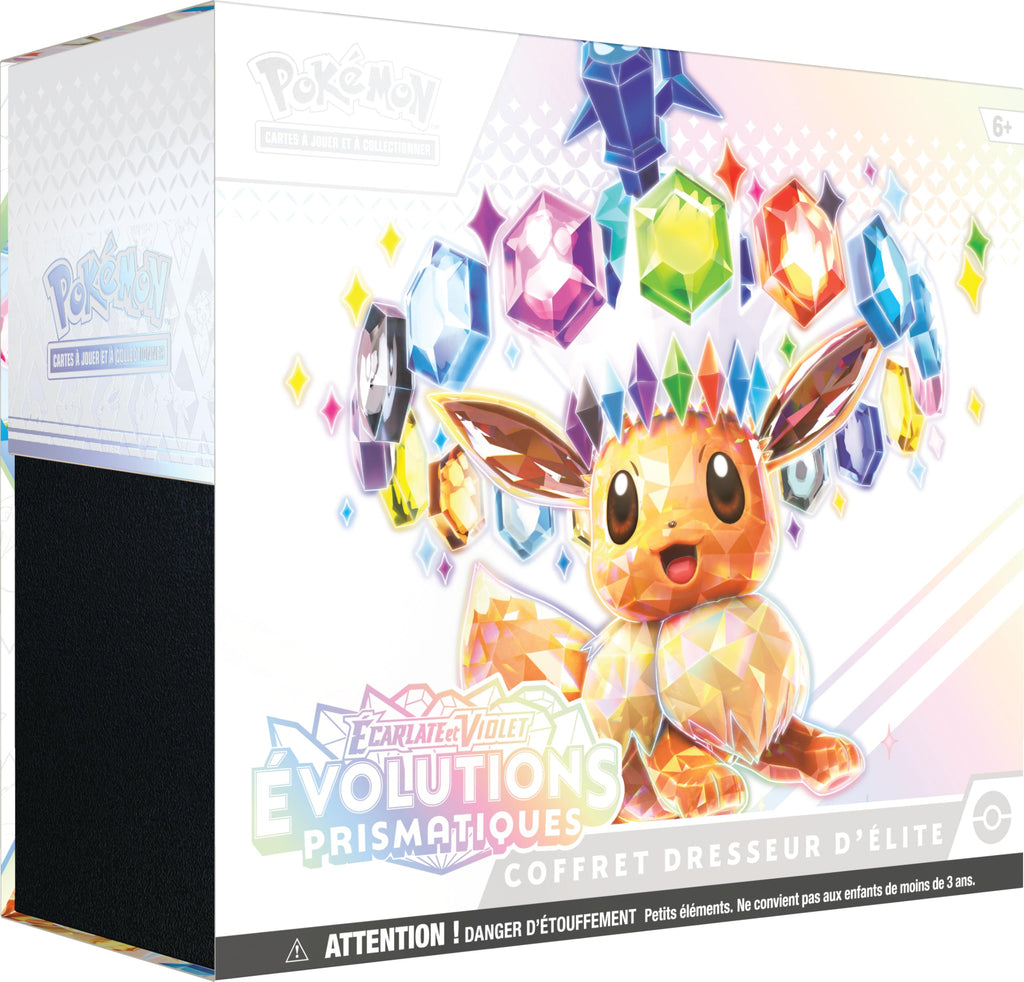 Pokemon Scarlet & Purple Elite Trainer Set - Prismatic Evolutions of The Pokemon TCG (1 Fully Illustrated Promo Card, 9 Booster Packs & Premium Game Accessories)