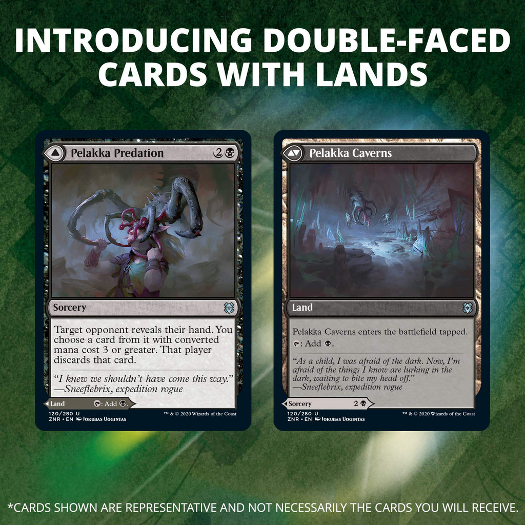 Magic The Gathering Zendikar Rising Draft Booster Box | 36 Booster Packs (540 Cards) + 1 Box Topper | 36 Full Art Lands | Factory Sealed