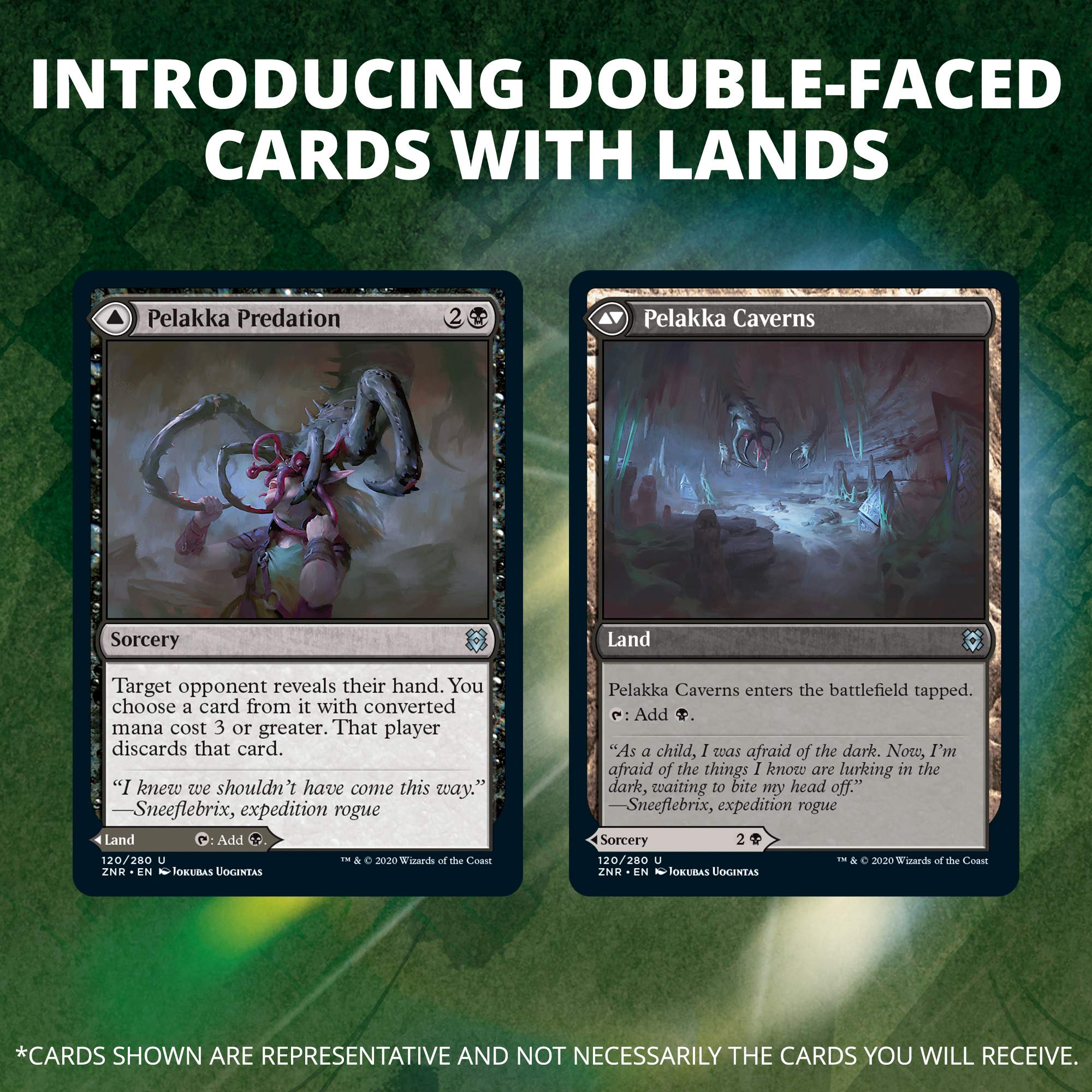 Magic The Gathering Zendikar Rising Draft Booster Box | 36 Booster Packs (540 Cards) + 1 Box Topper | 36 Full Art Lands | Factory Sealed