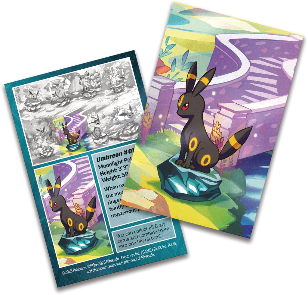 Pokemon TCG: Scarlet & Violet —Prismatic Evolutions Mini Tin - Umbreon (2 Booster Packs & 1 Coin)