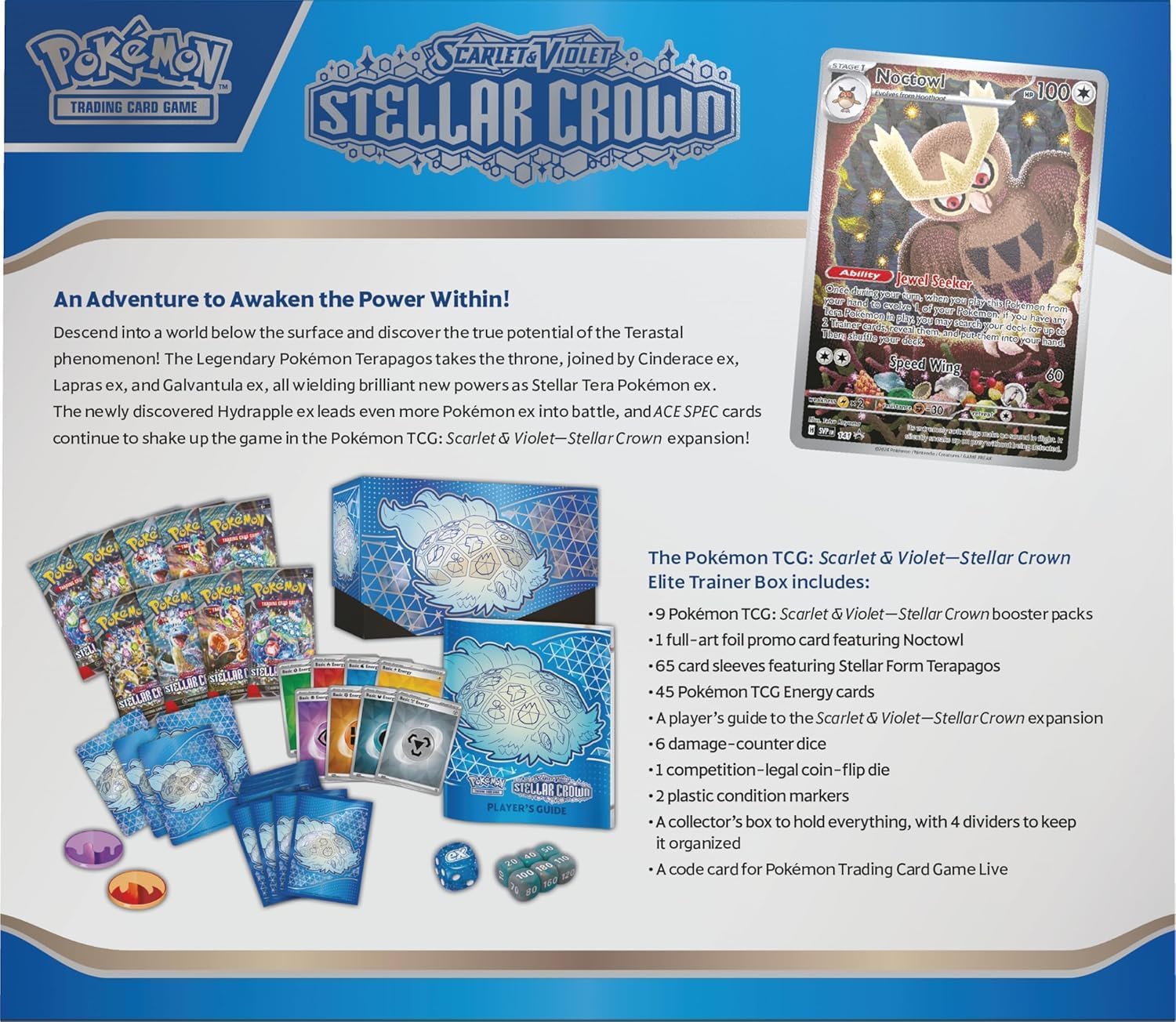 Pokemon TCG: Scarlet & Violet - Stellar Crown Pokemon Center Elite Trainer Box