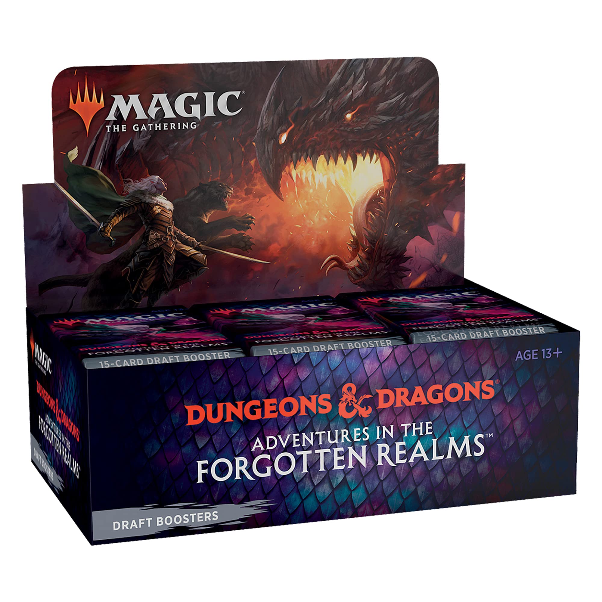 Magic The Gathering Adventures in The Forgotten Realms Draft Booster Box, 36 Packs