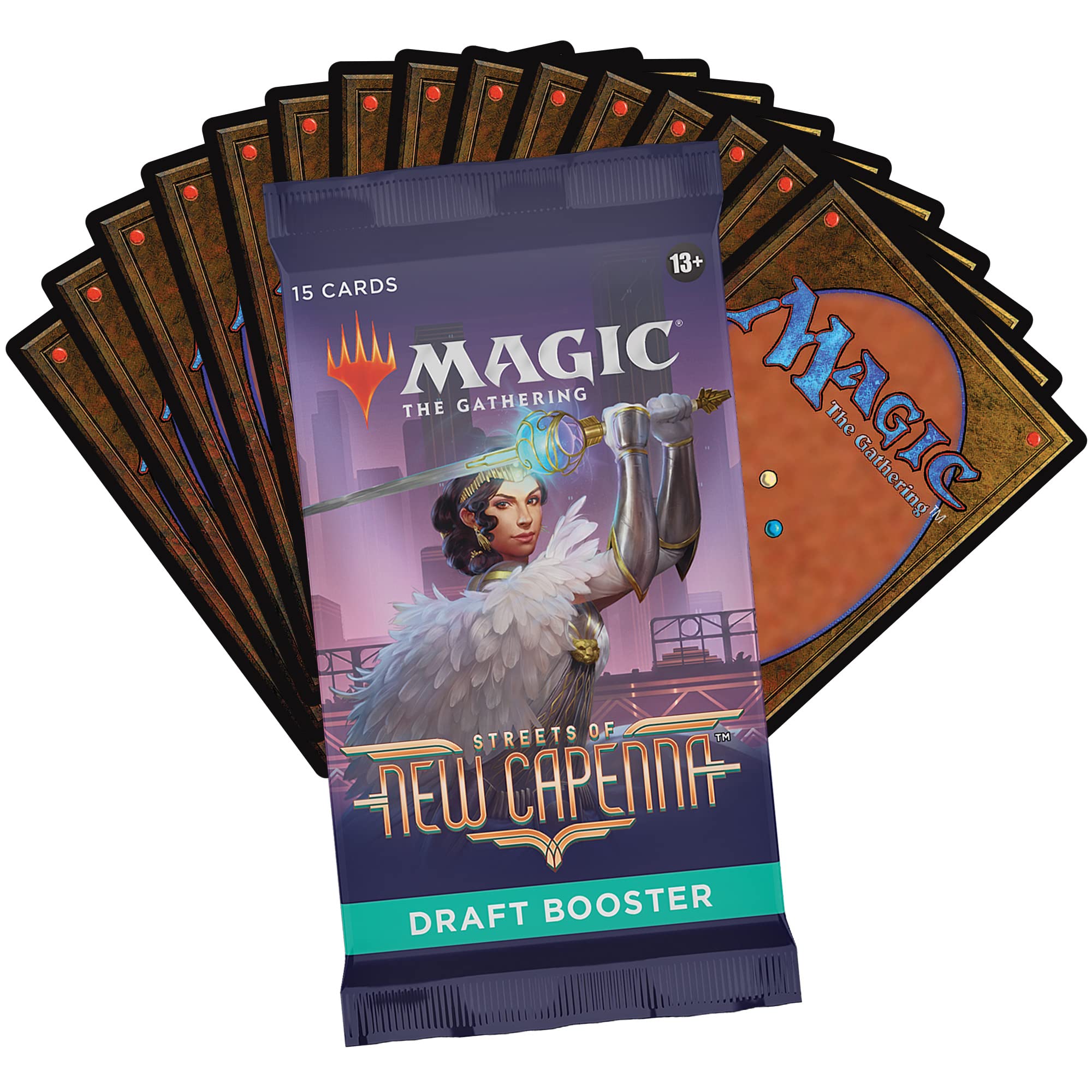 Magic: The Gathering Streets of New Capenna Draft Booster Box | 36 Packs + 1 Box Topper (541 Magic Cards)