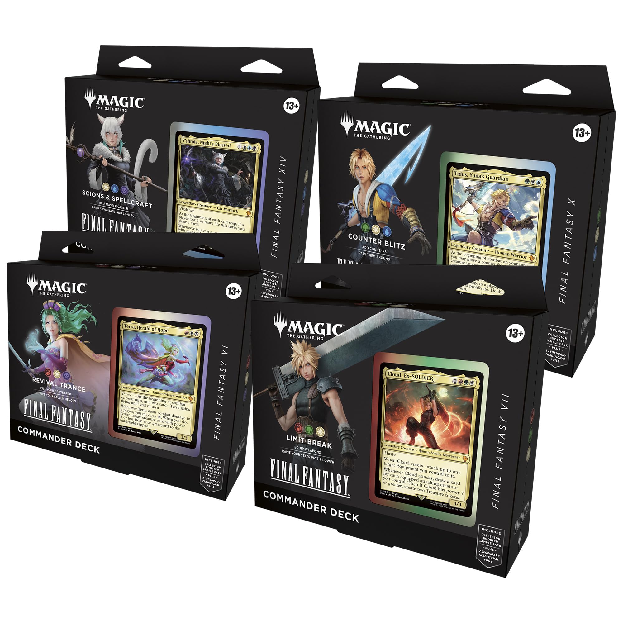 Magic: The Gathering - Final Fantasy Commander Deck Bundle (Includes All 4 Decks)