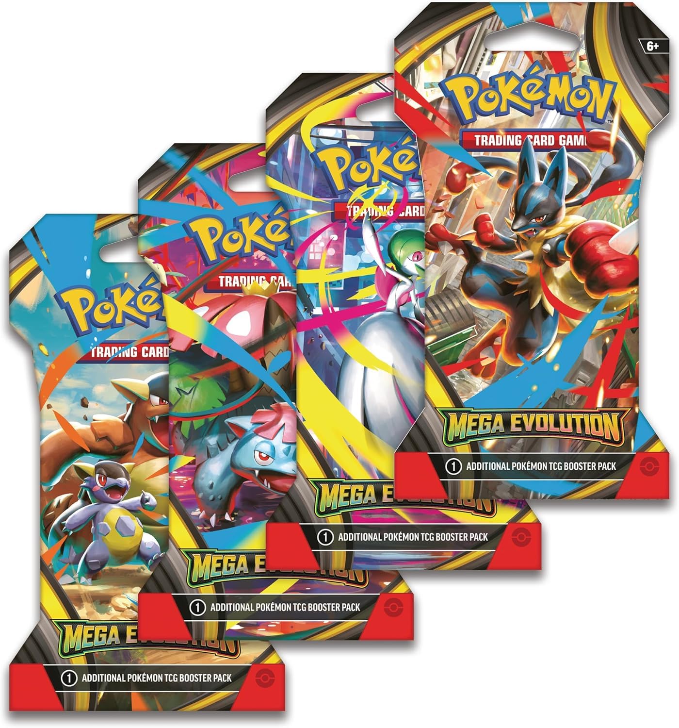 Pokemon Trading Card Game TCG: Mega Evolution 8 Sleeved Booster Packs - 80 Cards