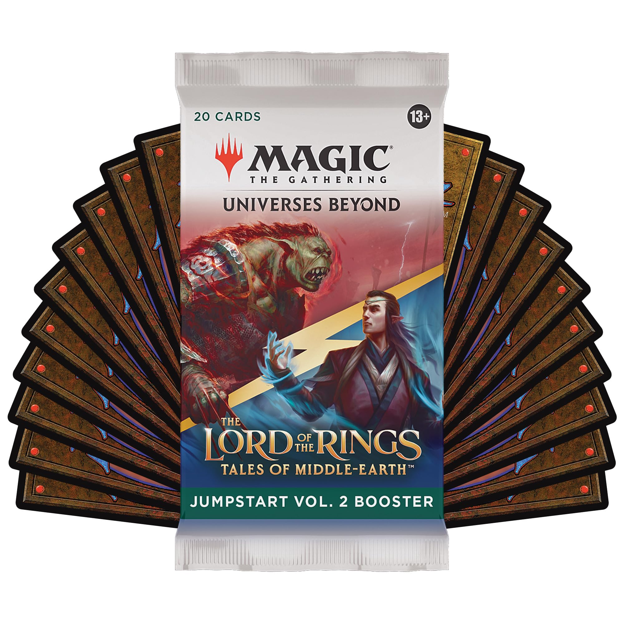 Magic: The Gathering The Lord of The Rings: Tales of Middle-Earth Jumpstart Vol. 2 Booster Box - 18 Packs (2-Player Fantasy Card Game)