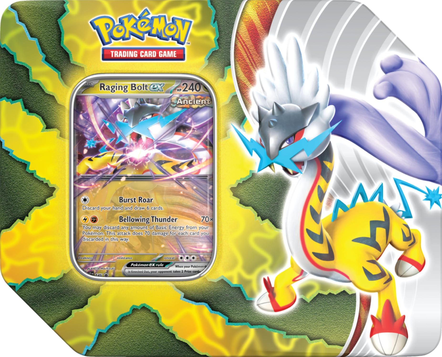 Pokemon TCG: Paradox Destinies Tin - Raging Bolt EX