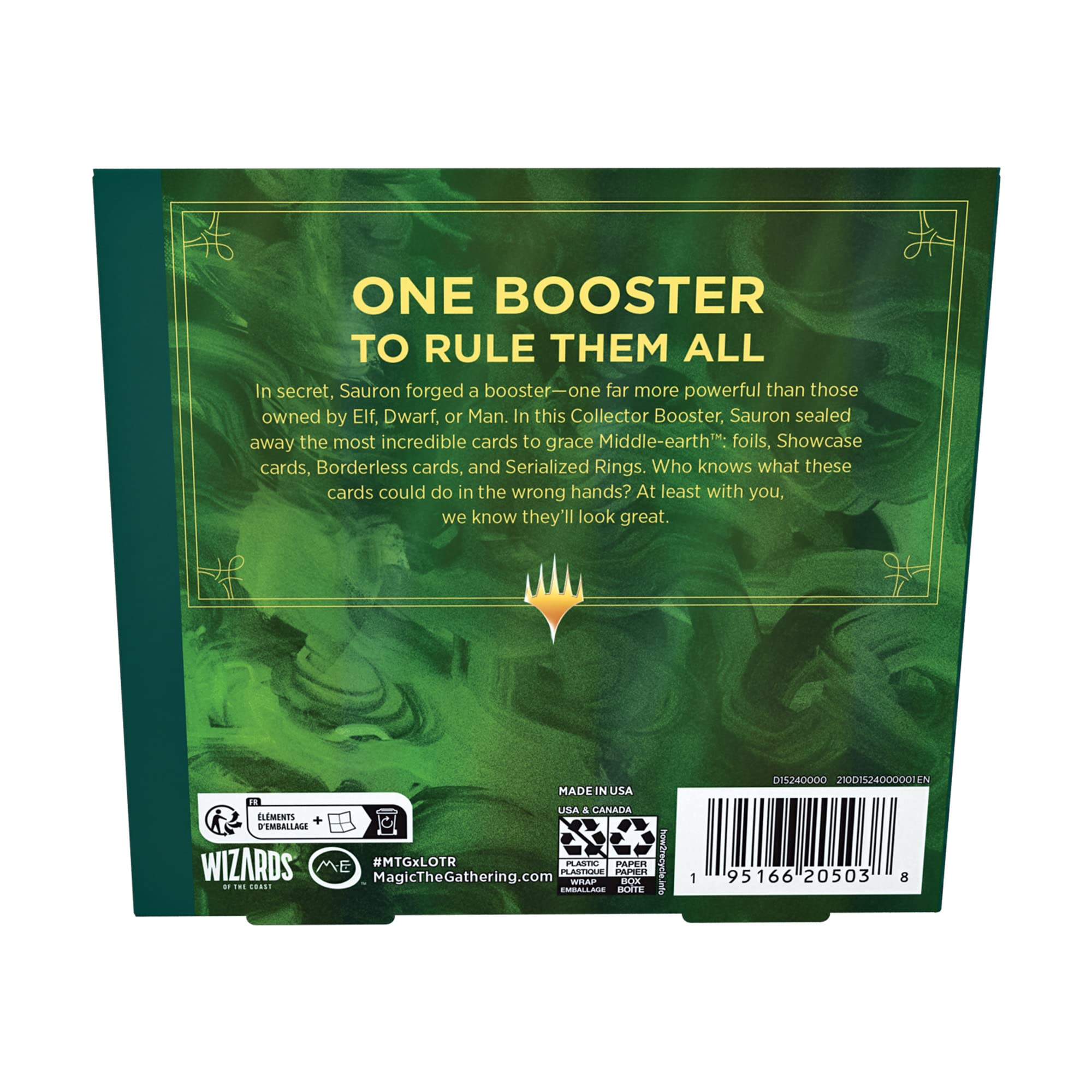 Magic: The Gathering The Lord of The Rings: Tales of Middle-Earth Collector Booster Box - 12 Packs + 1 Box Topper Card