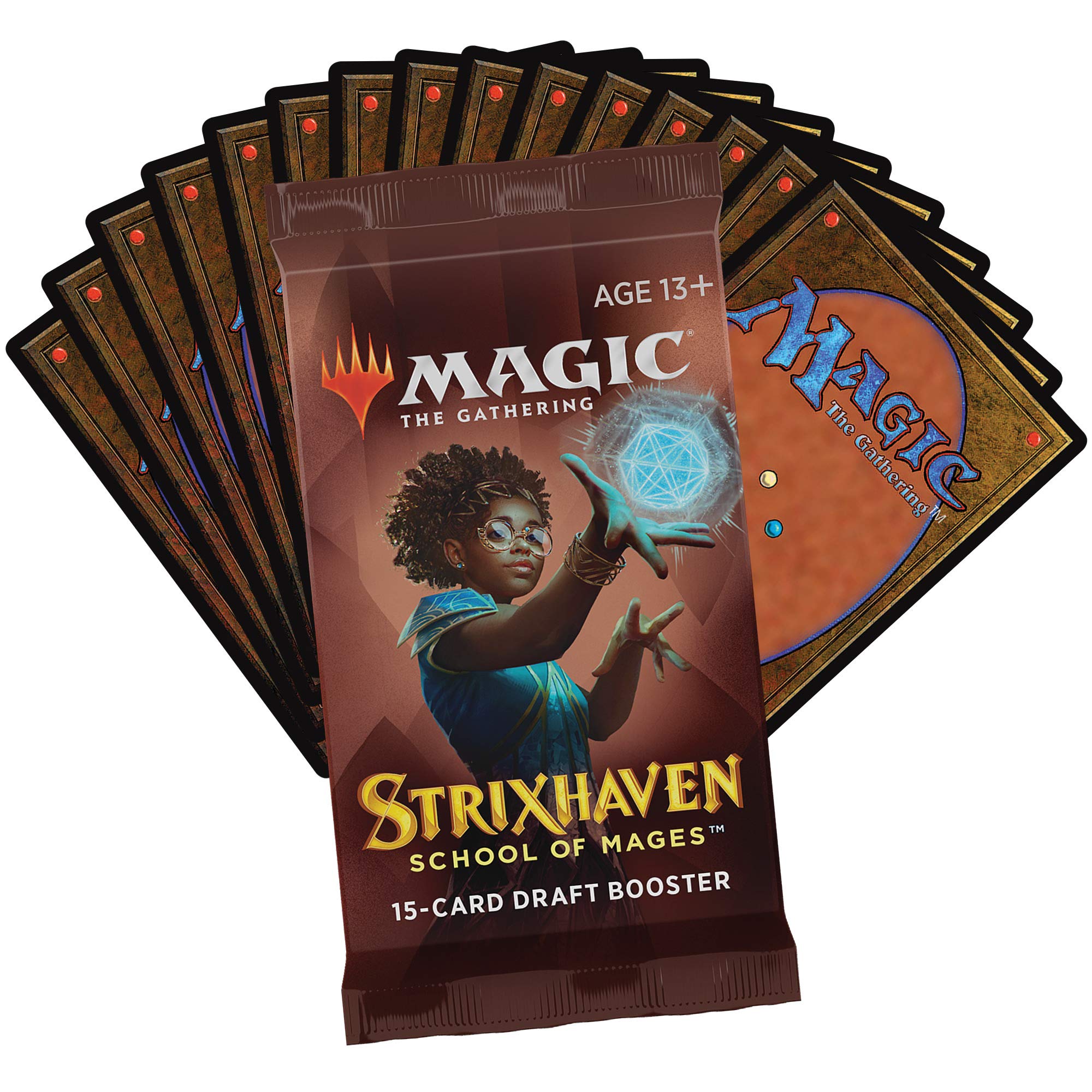 Magic The Gathering Strixhaven Draft Booster Box | 36 Packs (540 Magic Cards), Brown
