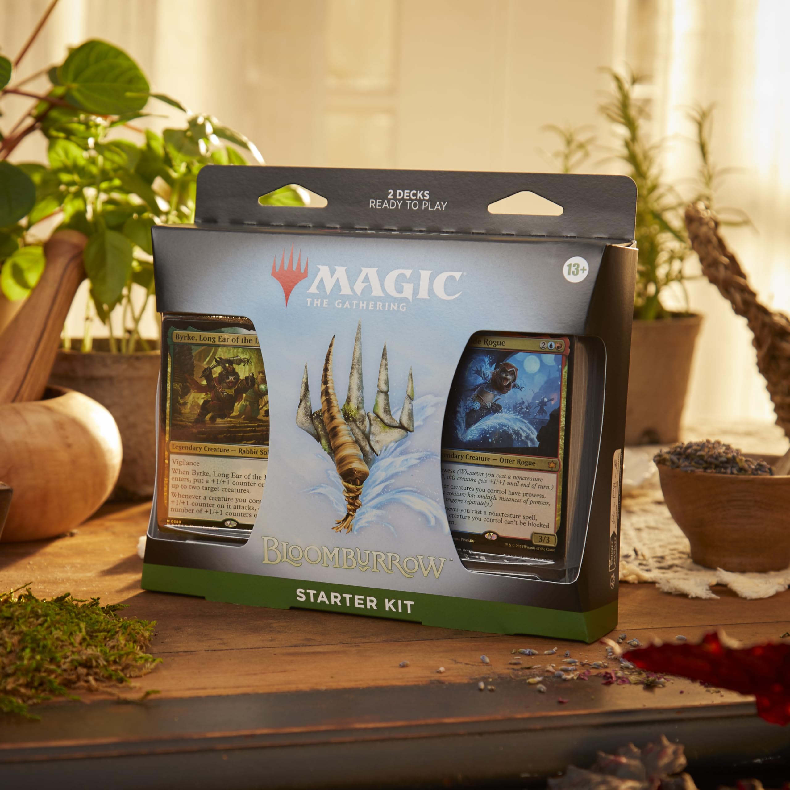 Magic: The Gathering - Bloomburrow Starter Kit | Learn to Play Magic with 2 Bloomburrow-Themed Decks | 2 Player Collectible Card Game for Ages 13+