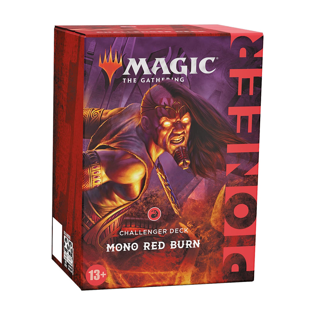 Magic The Gathering Pioneer Challenger Deck 2021 – Mono Red Burn (Red) for ages 13+ years