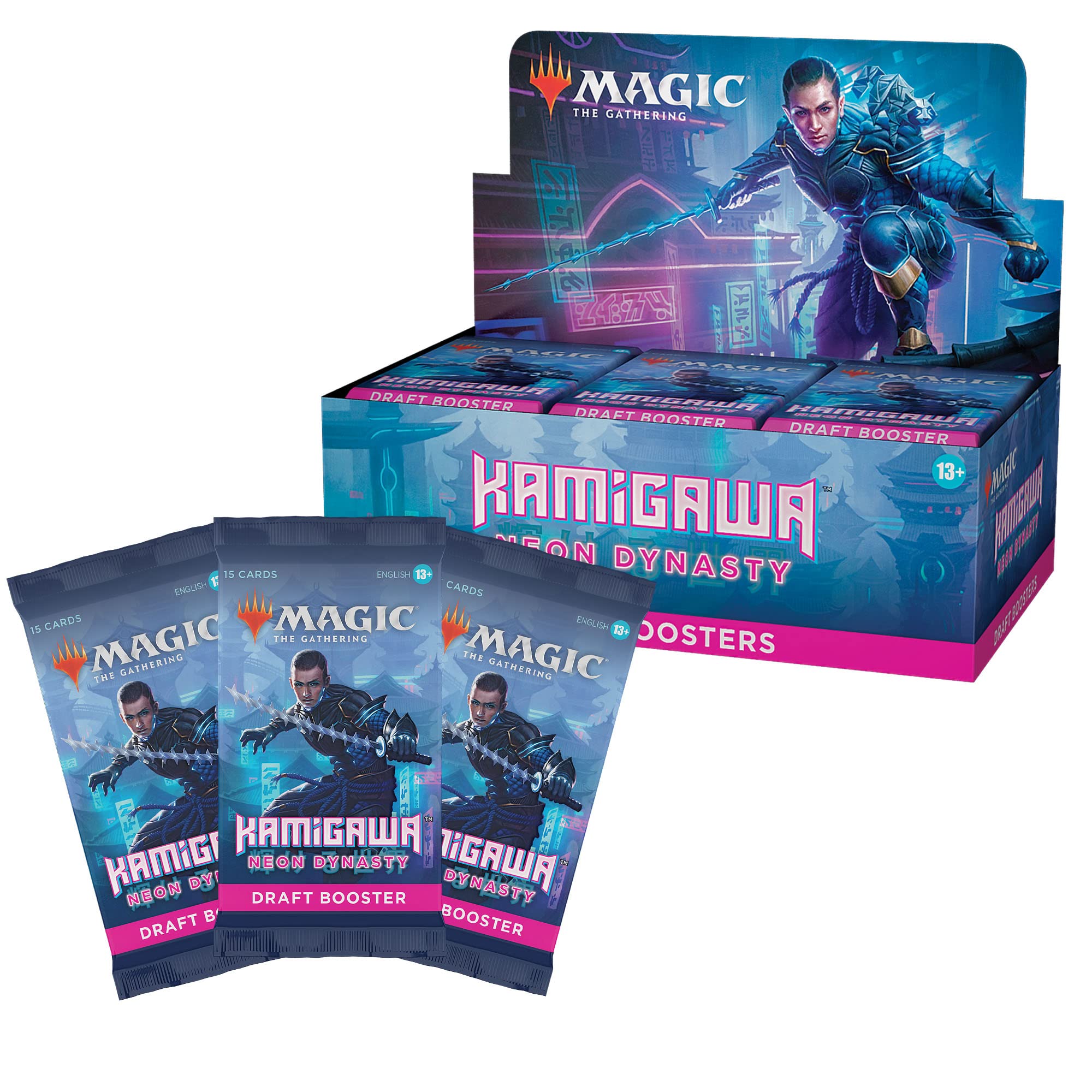 Magic: The Gathering Kamigawa: Neon Dynasty Draft Booster Box | 36 Packs (540 Magic Cards)