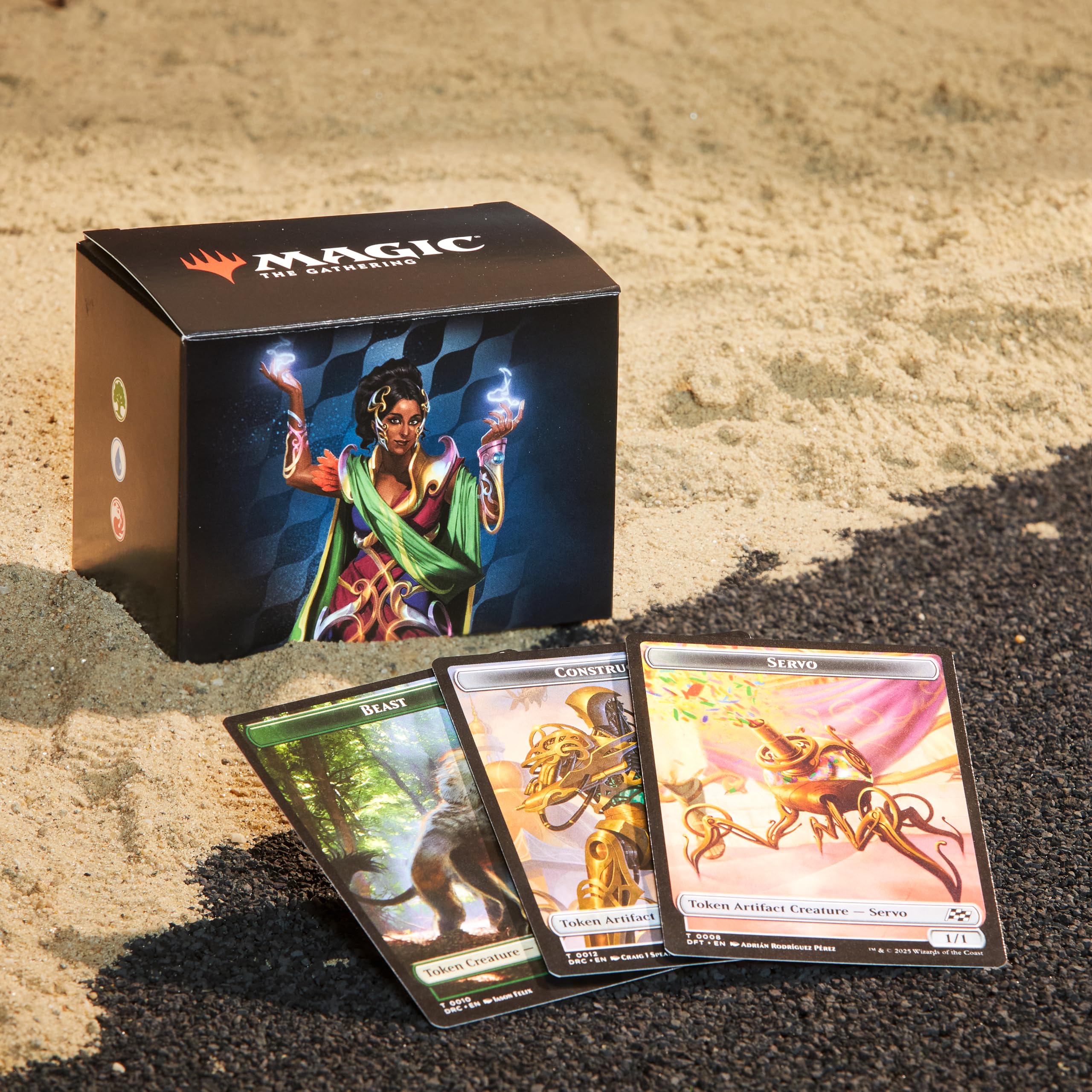 Magic The Gathering Aetherdrift Commander Deck - Living Energy (100-Card Deck, 2-Card Collector Booster Sample Pack + Accessories)