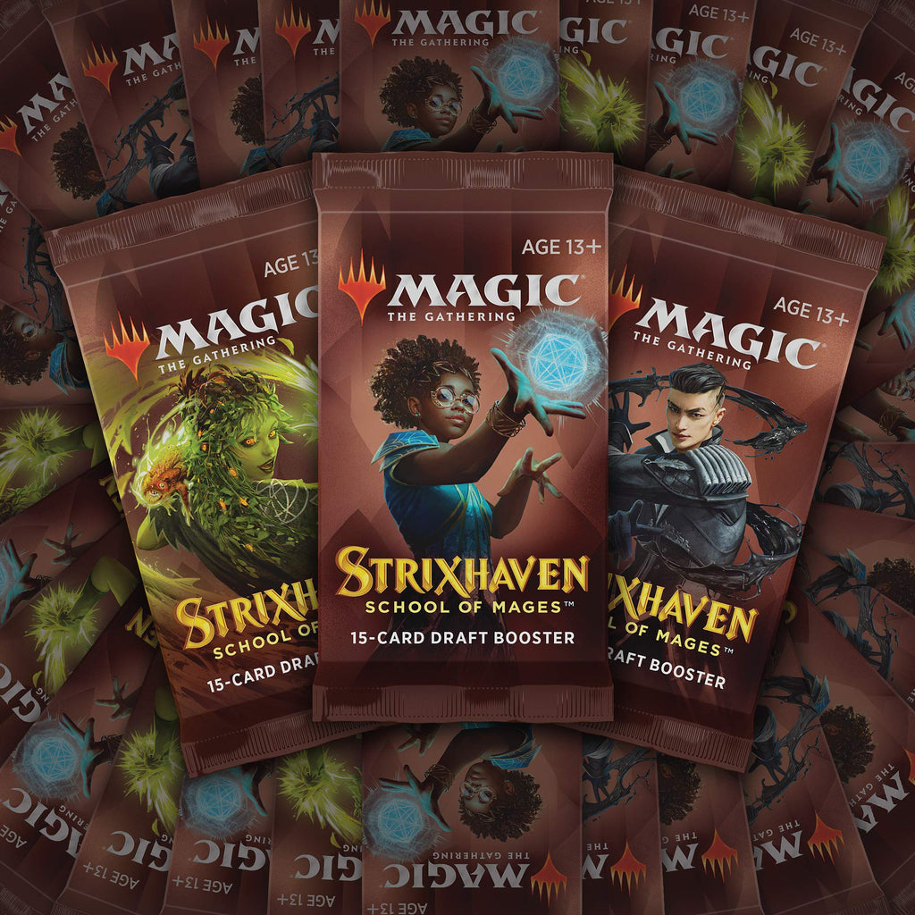 Magic The Gathering Strixhaven Draft Booster Box | 36 Packs (540 Magic Cards), Brown